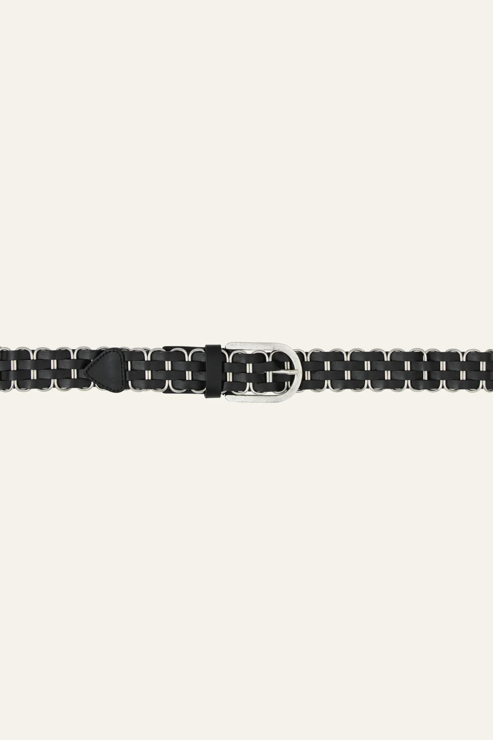 BECK ceinture cuir tressée