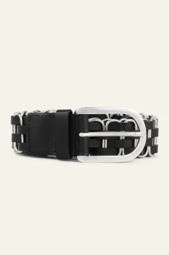 BECK ceinture cuir tressée