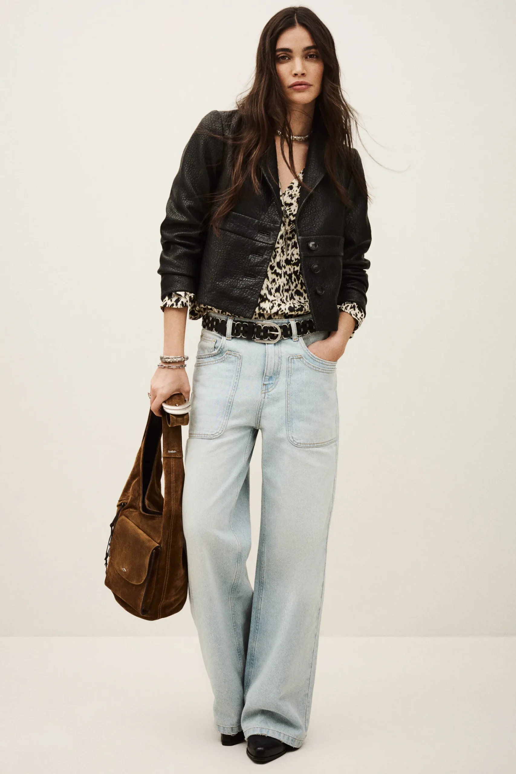 BORFEO veste cuir courte