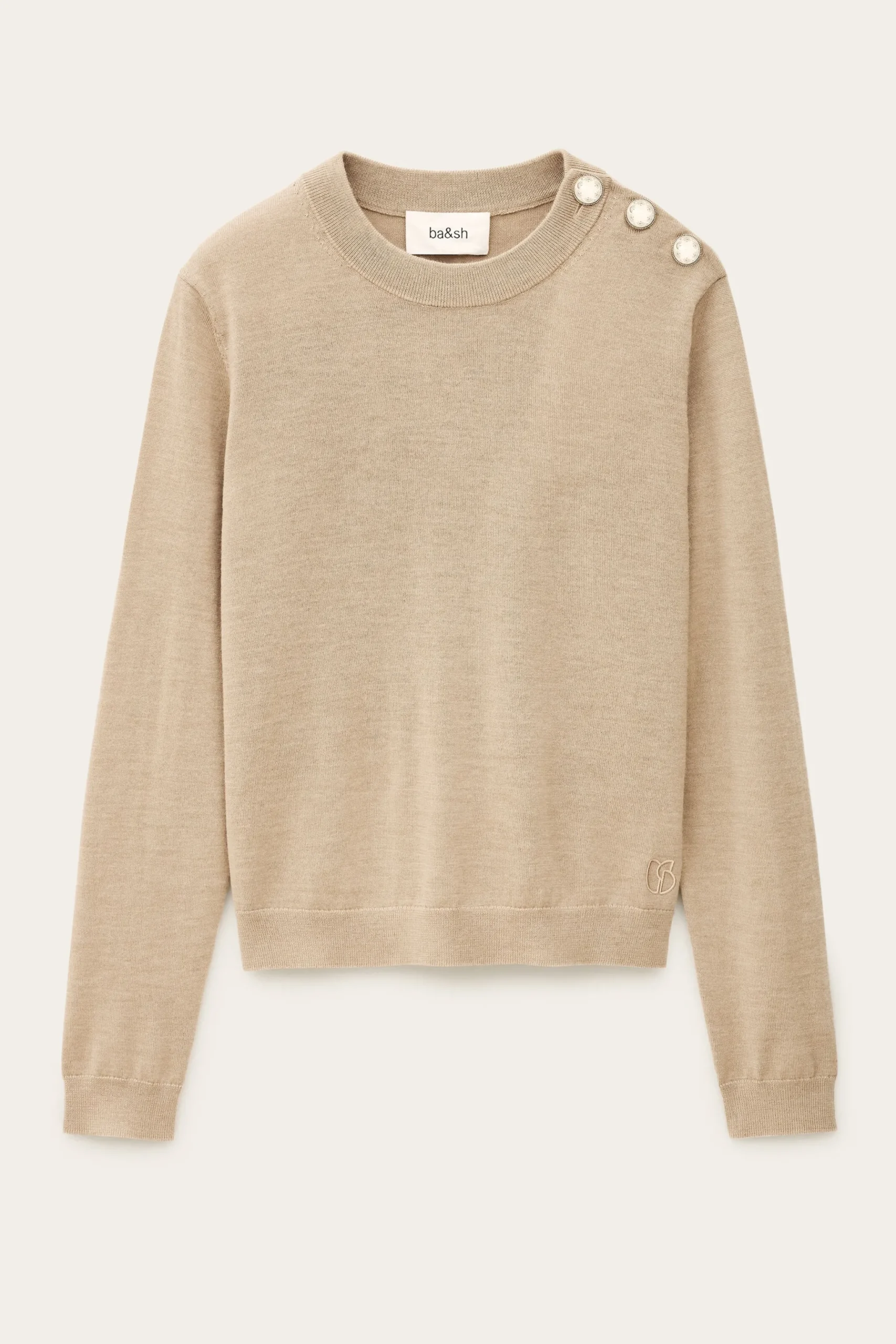 BYLEIL pull boutons dorés