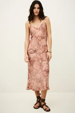 CATELINA robe midi bretelles