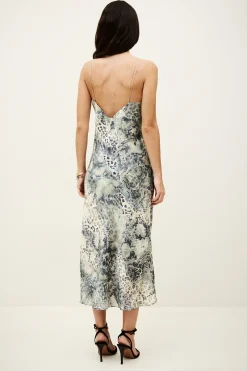 CATELINA robe midi bretelles