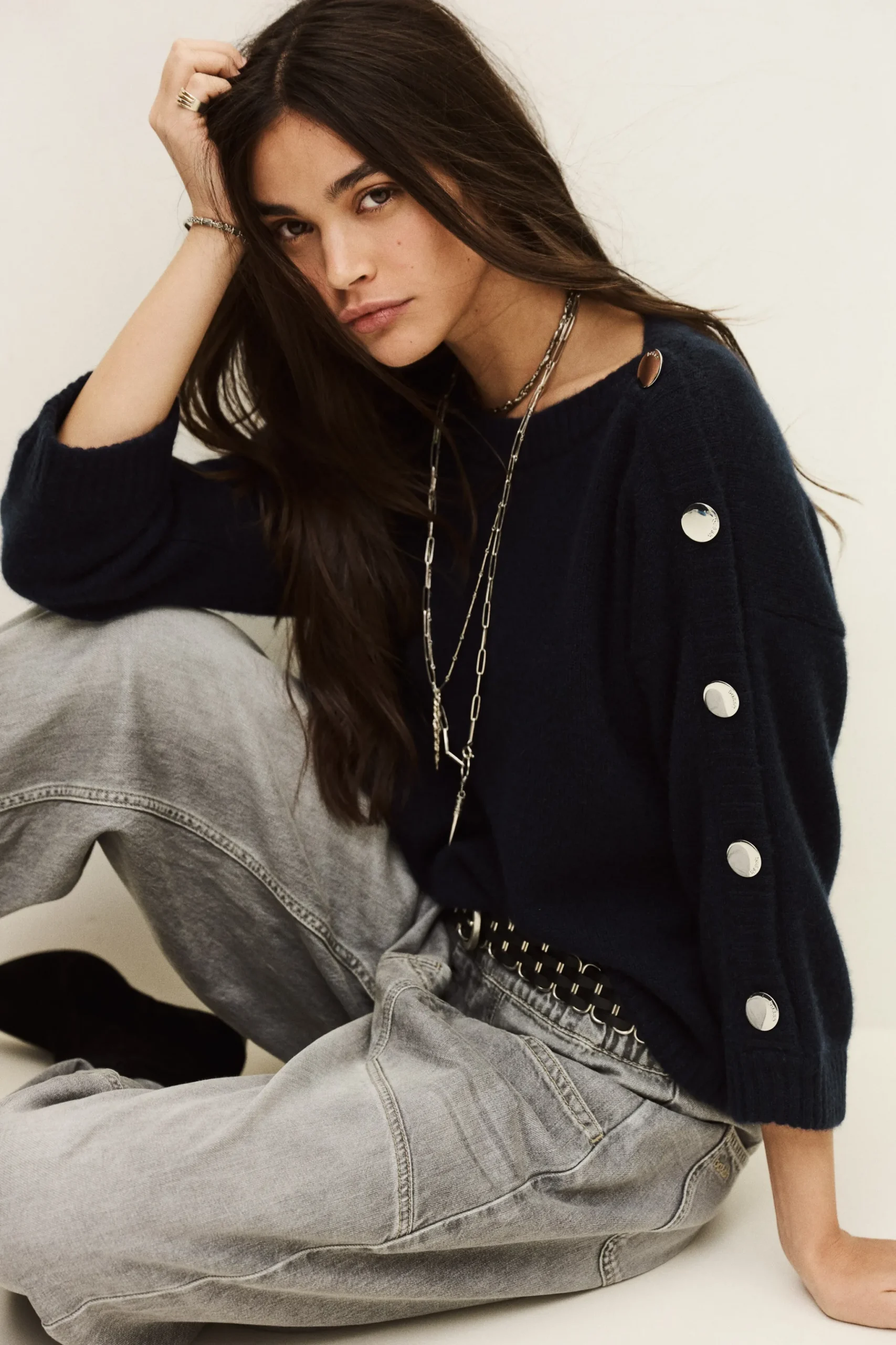 CLASSY pull cachemire bateau