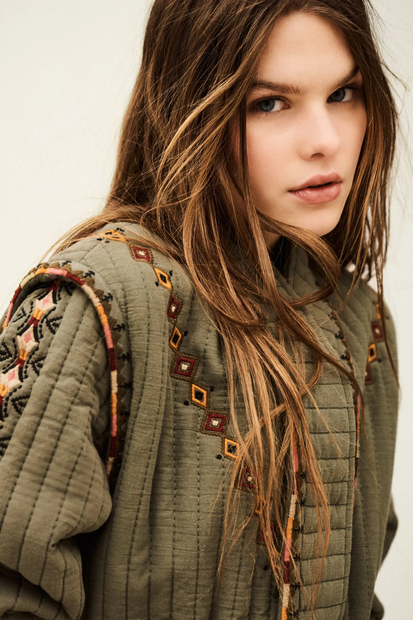 COCOON veste matelassée brodée