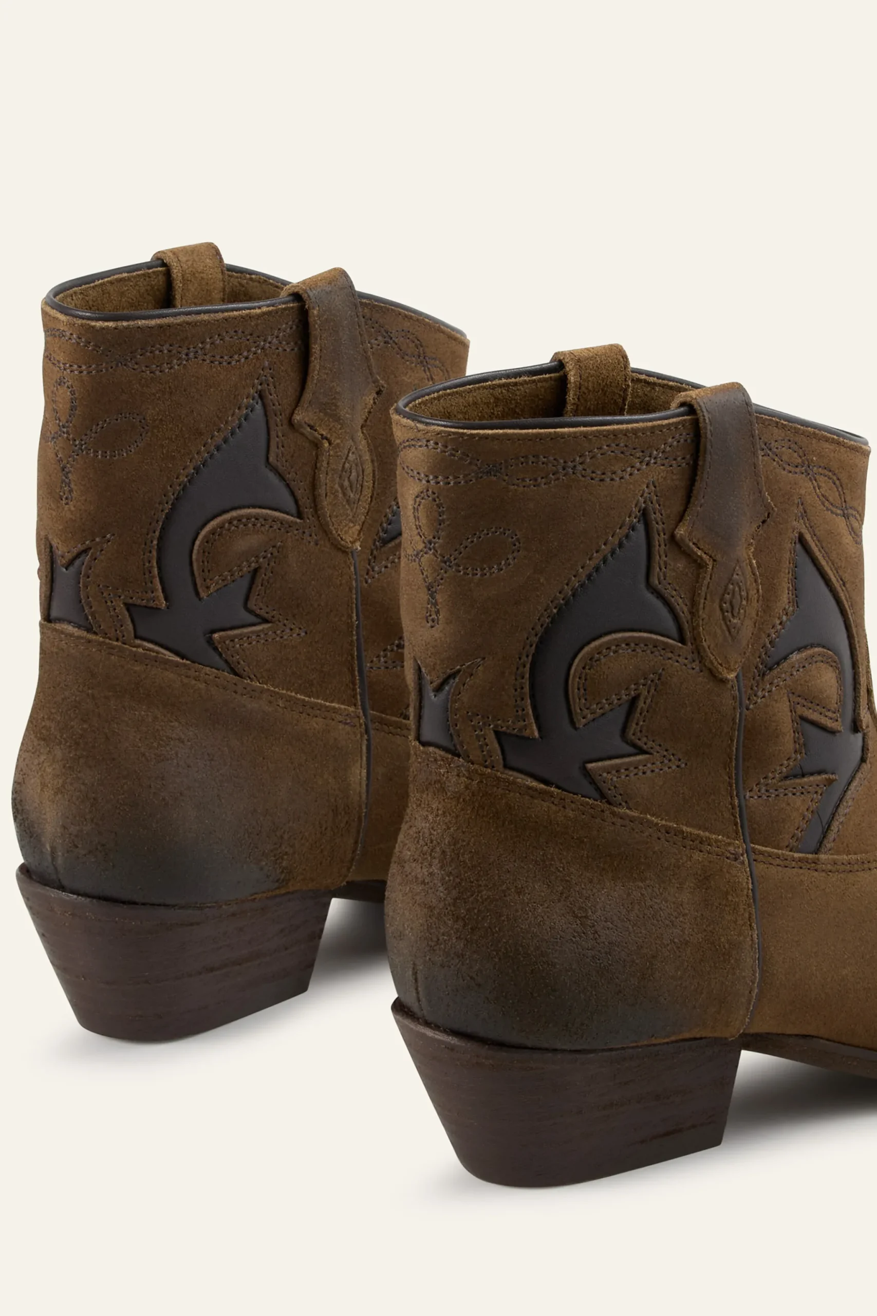 CURTIS bottines santiags daim