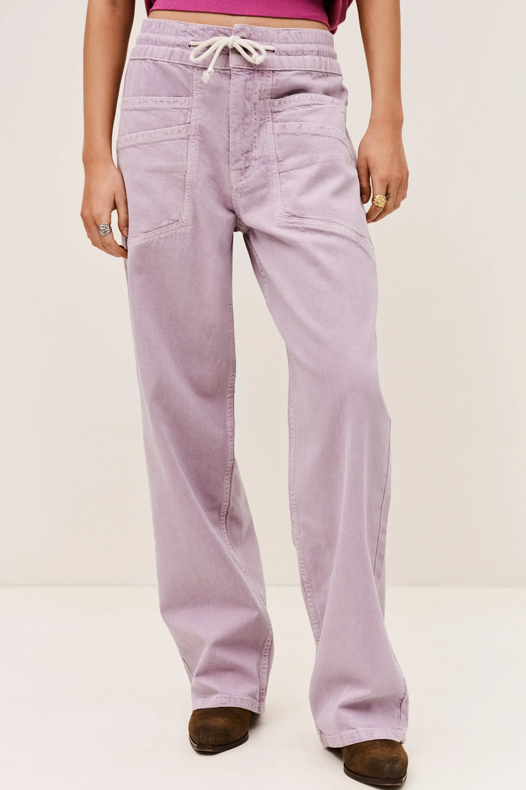 FIMA pantalon large fluide
