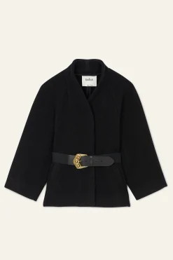 HINI flared cape sleeves