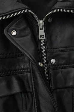KASSIA veste cuir oversized