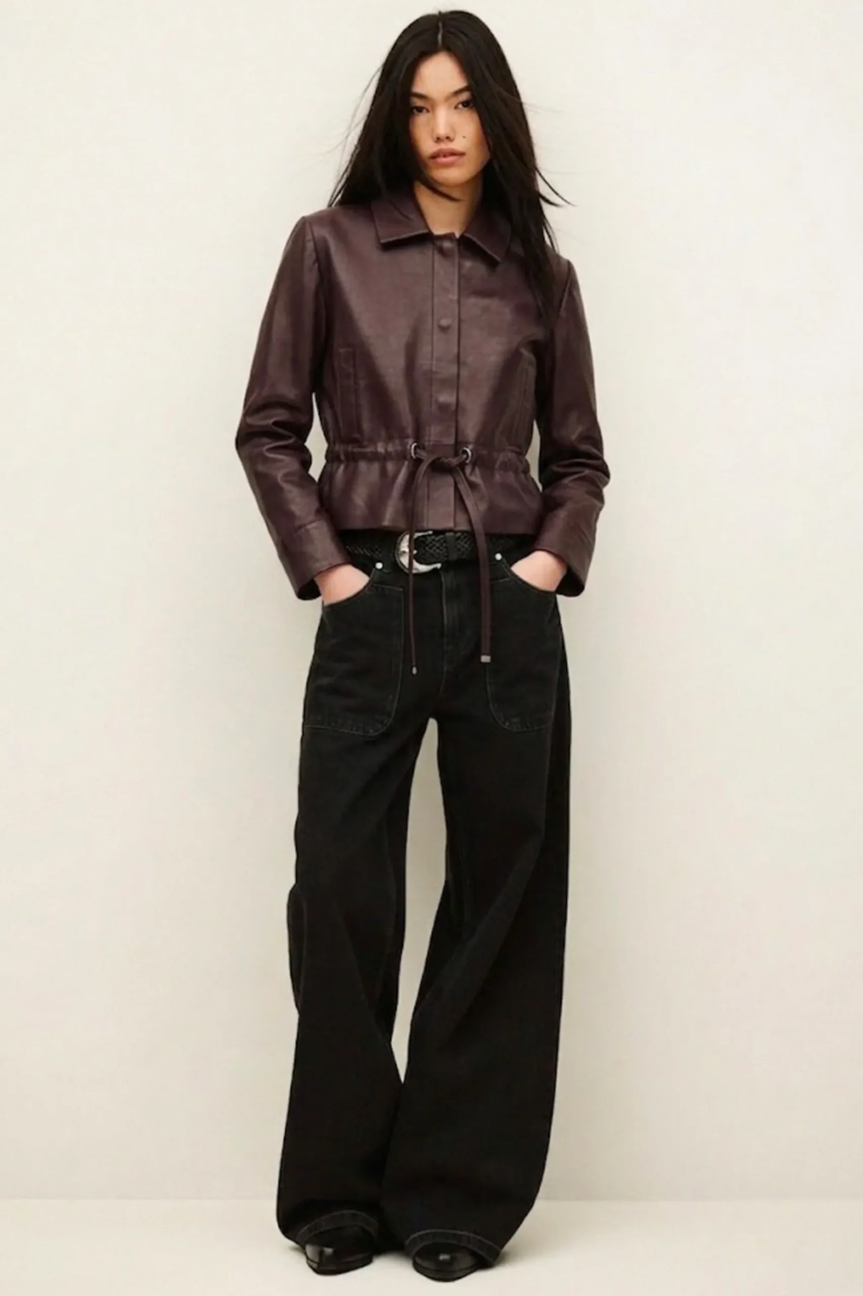 MANITA veste courte cuir