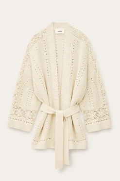 PERINE gilet long maille