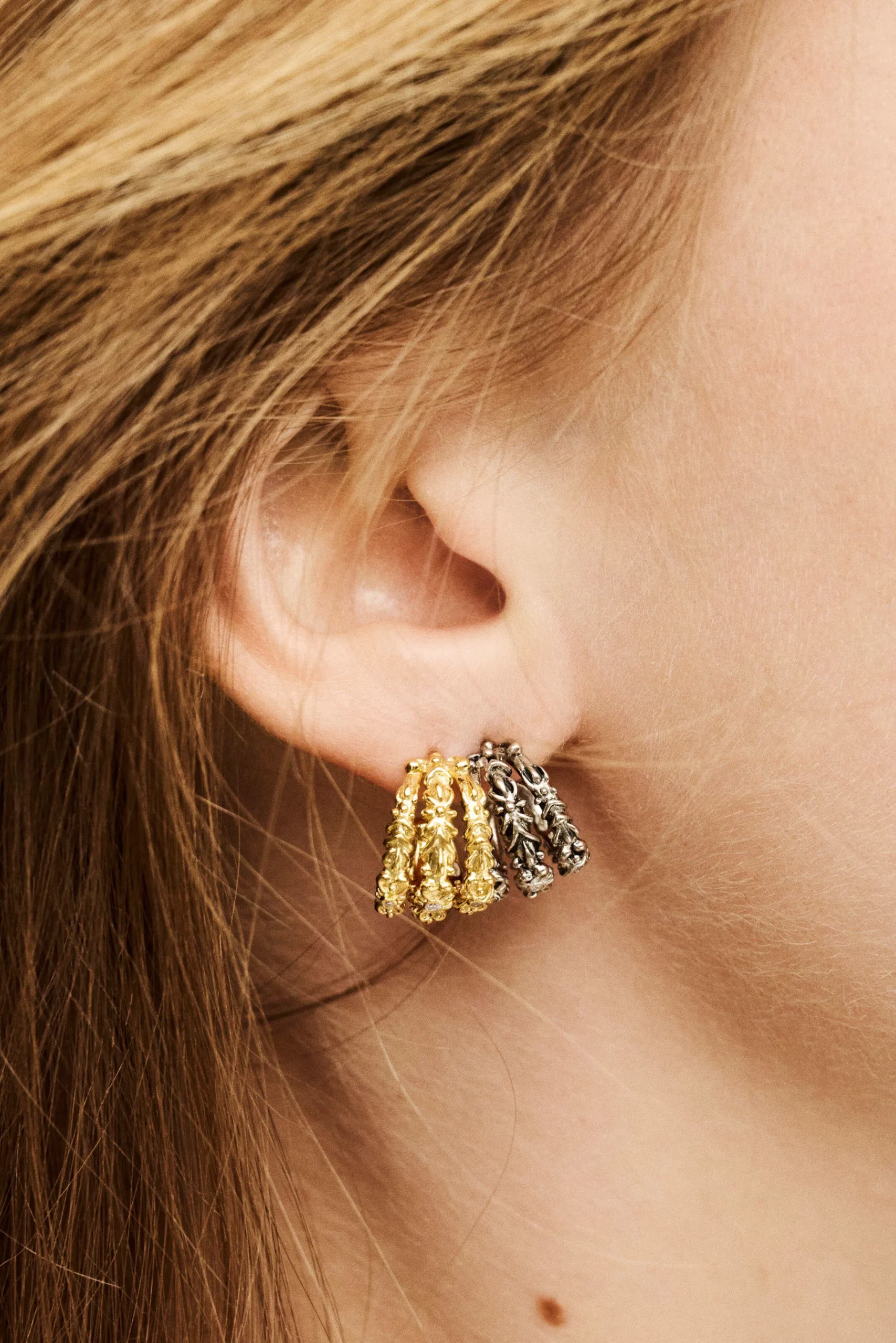 PERRINE boucles zircon