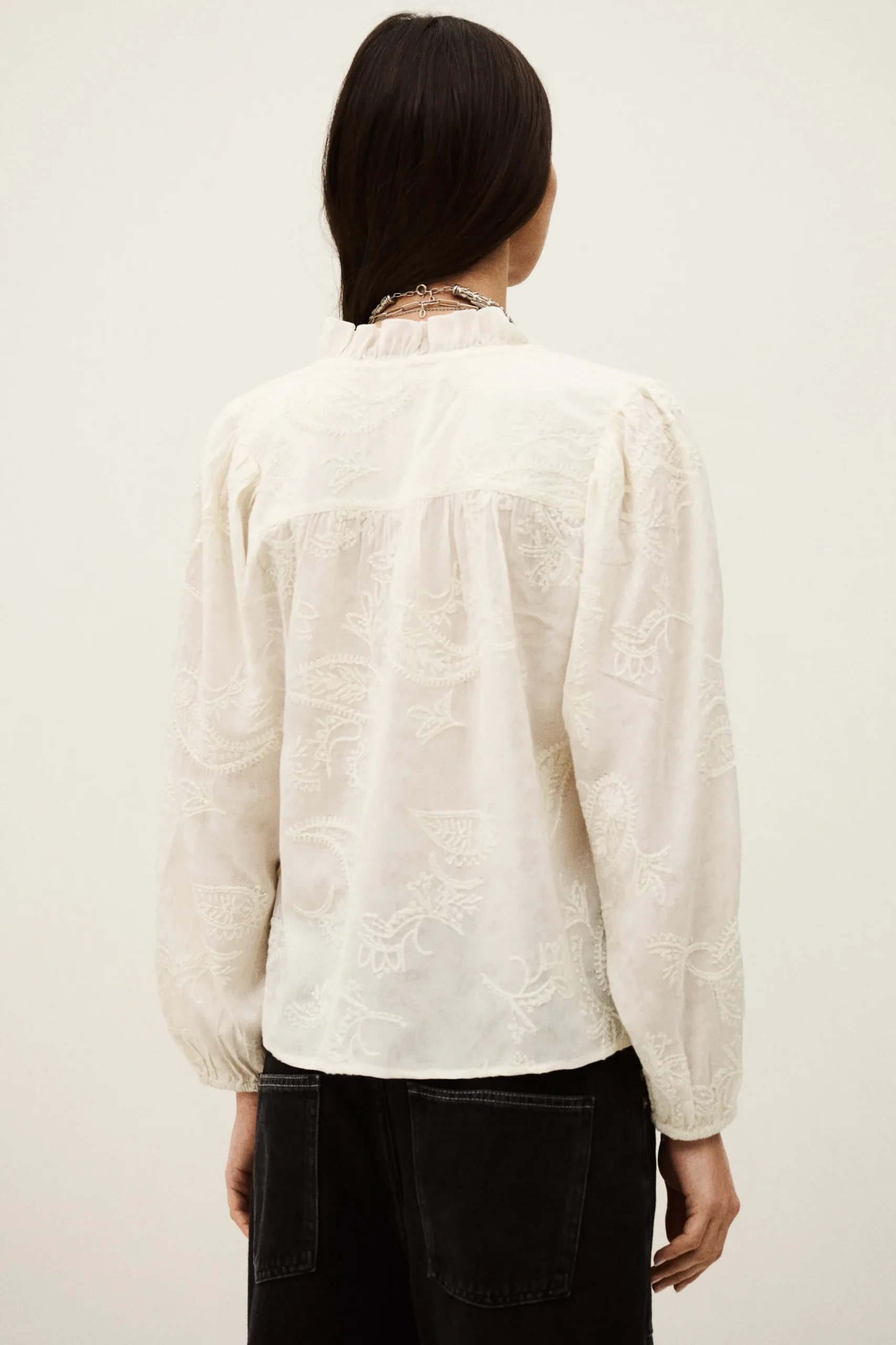 PETTY blouse jacquard ample