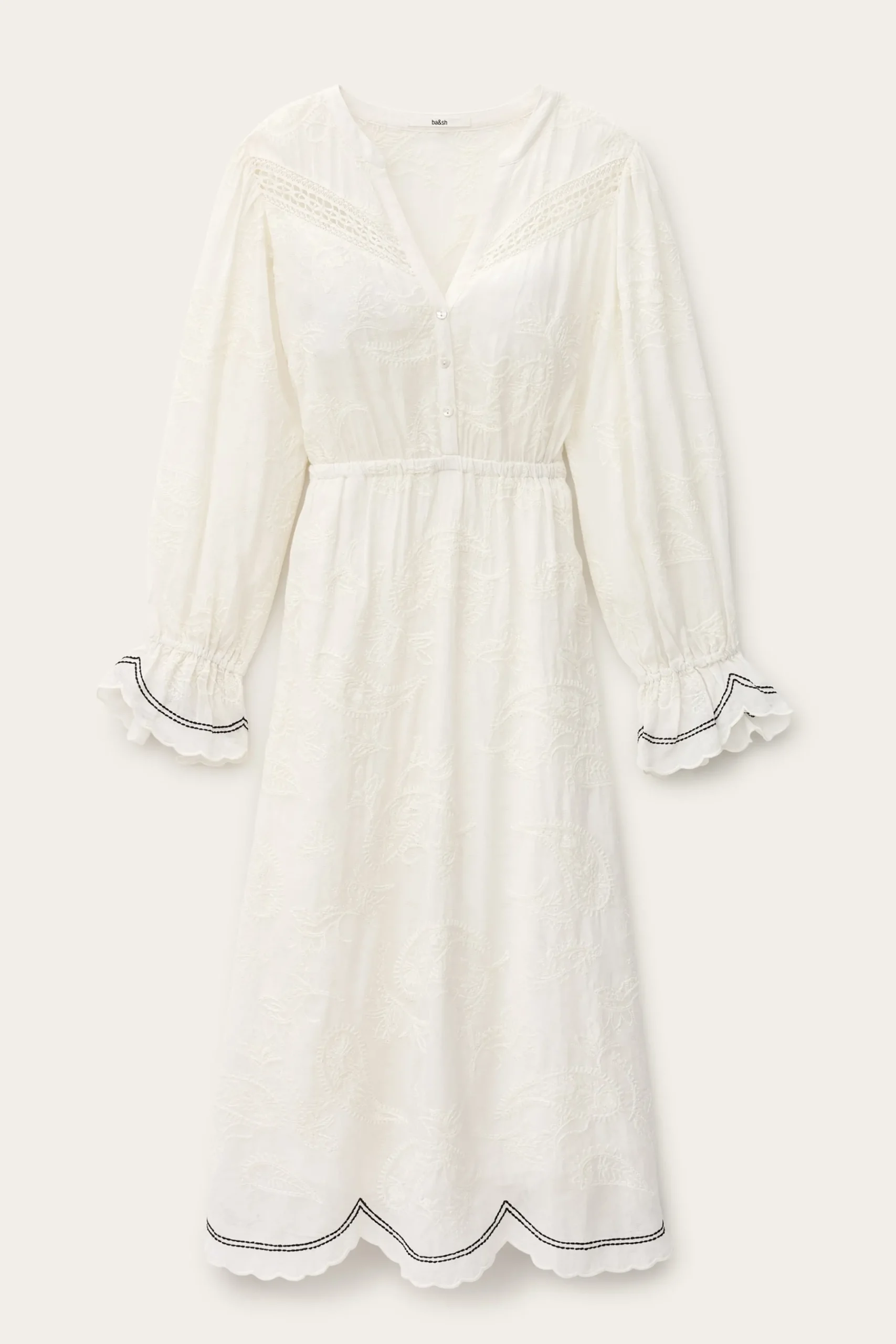 PRISCO robe midi jacquard
