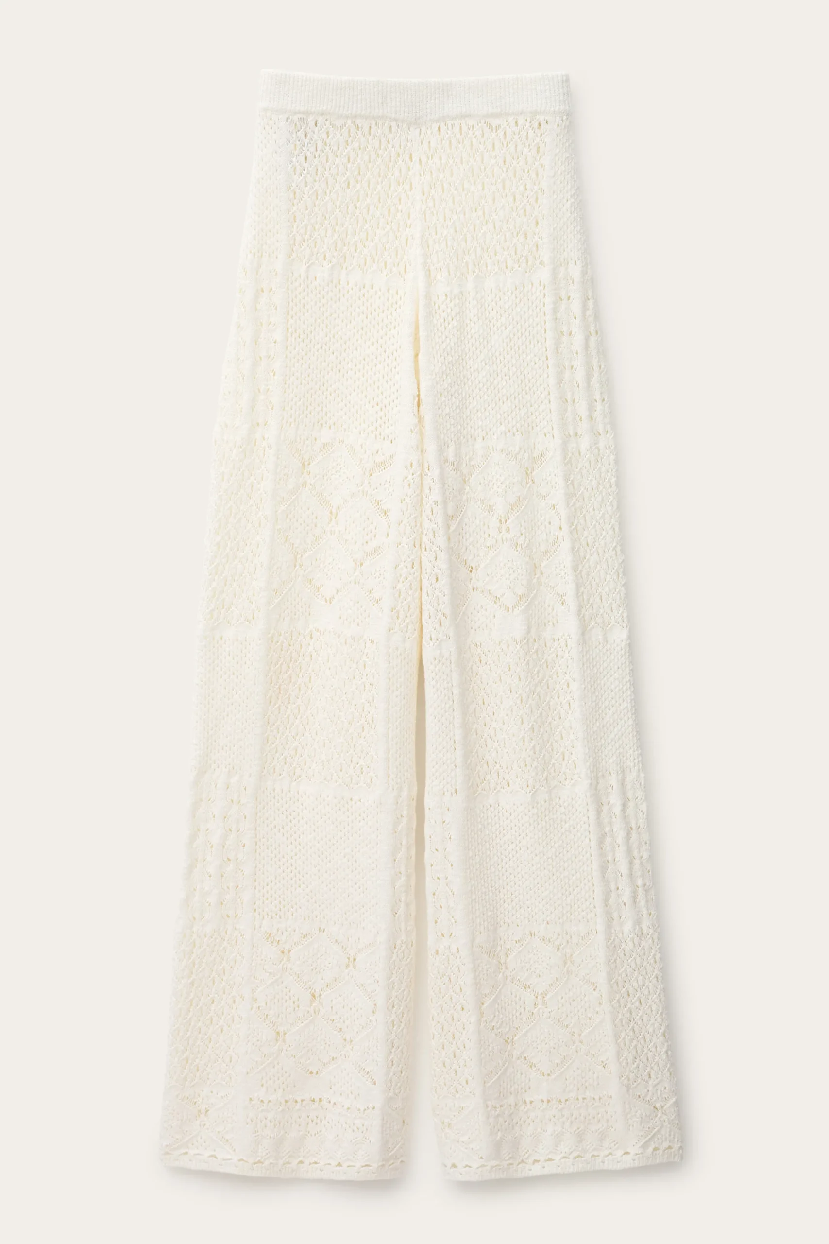 SANTY pantalon maille pointelle