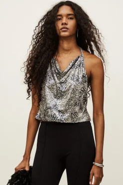 SIMONA top bénitier paillettes