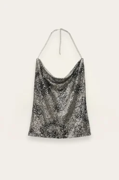 SIMONA top bénitier paillettes