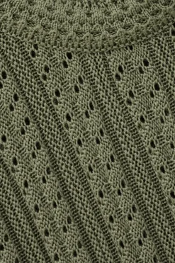 SINNTA robe tricotee sans manches plissee
