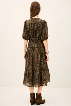 TANYSSA robe midi imprimée