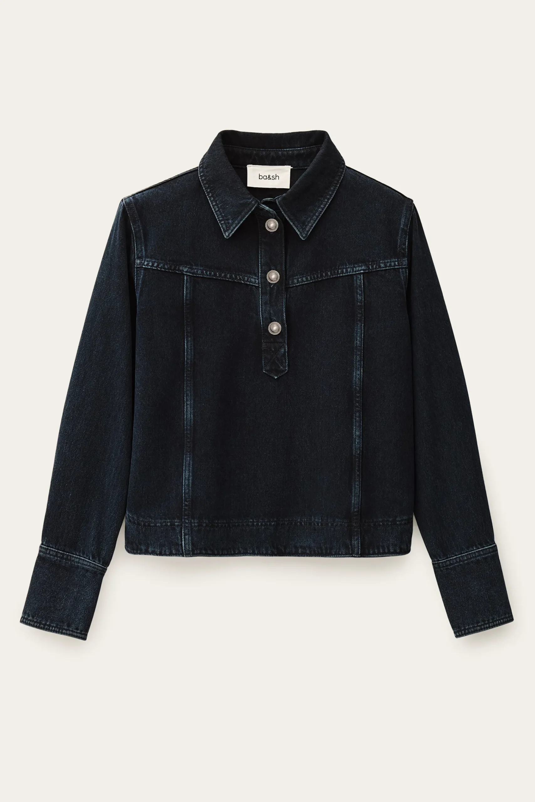 TAVY top denim droit