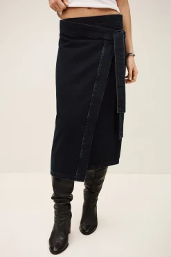 TIMY jupe midi denim