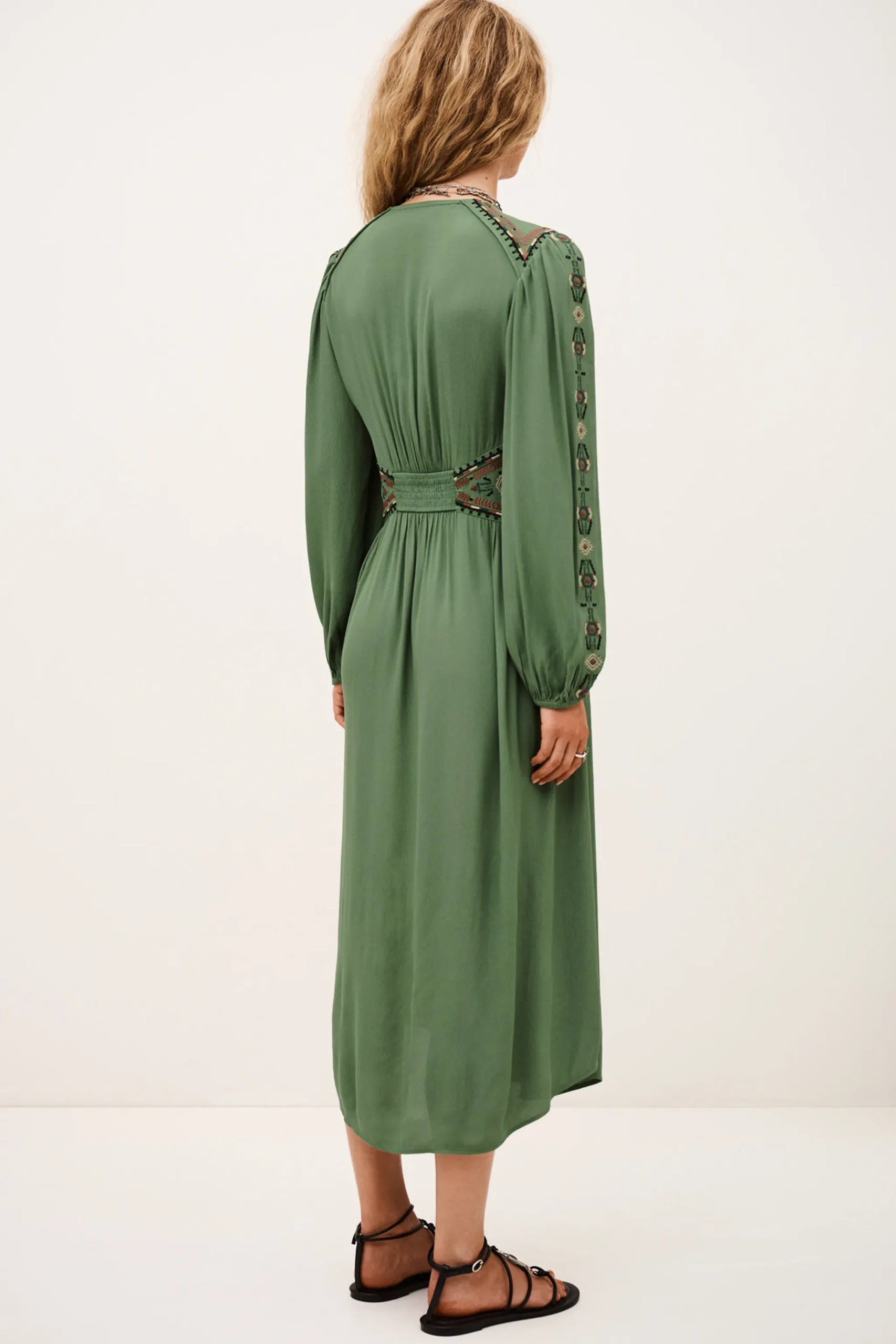 TINA robe longue brodée